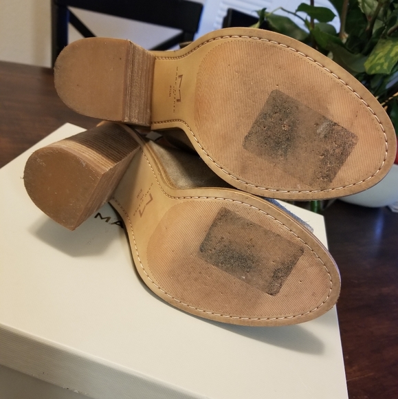 ⬇️ Marc Fisher Vashi Sandals medium green suede - Picture 14 of 16